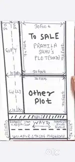 Uslapur station main road se 70ft andar 10foot gali ka plot 2100sqft