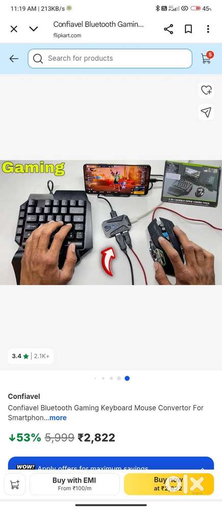 Mix pro converter and rgb keyboard and mouse one handeed