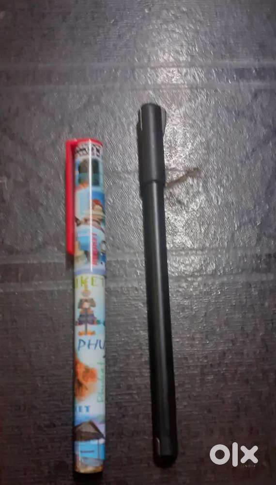 Thailand's  theme pen in price ₹100  and a black fight  pen in ₹20