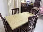 Great Condition Matble Top Dining Table