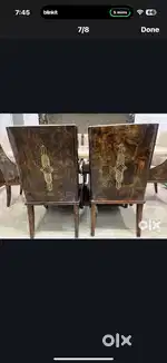 Imported luxurious dinning table with chairs