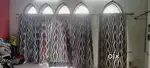 Curtains with beautiful crafted Curtain Rods