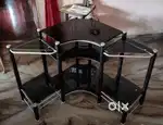 Stylish Black TV Glass Stand