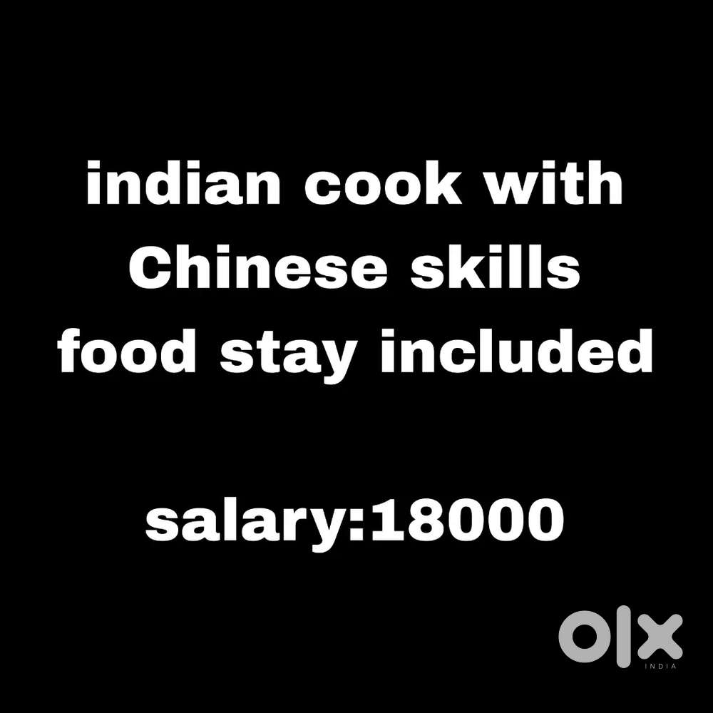 Indian cook with chinese skills