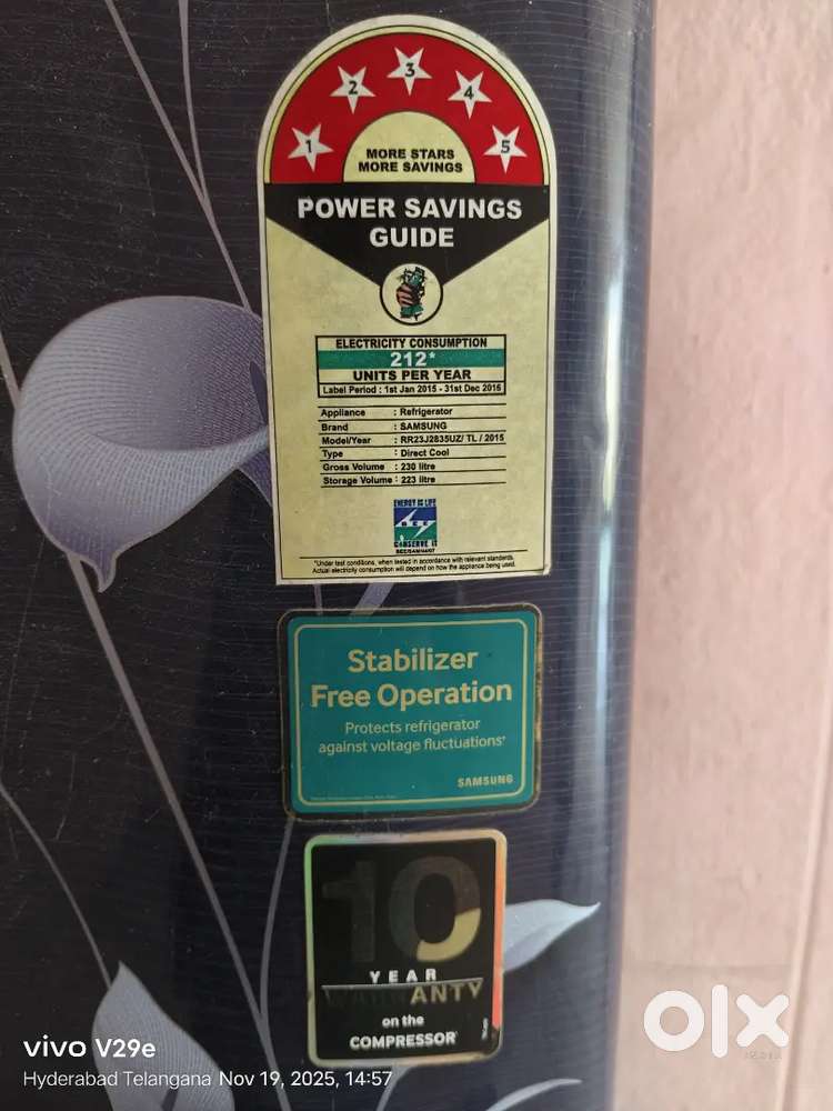 230 ltrs Samsung Fridge for sale