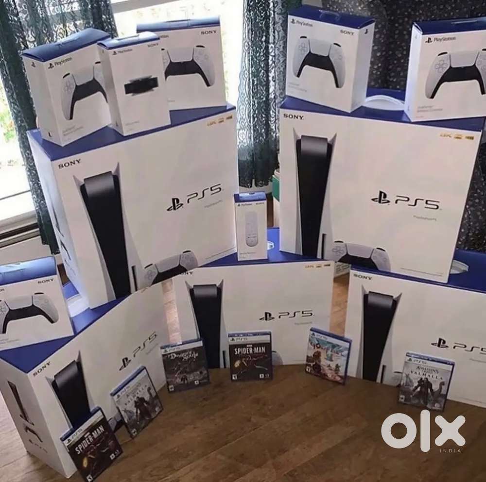 PS5 with 1 controller and top most games  for sale with warranty