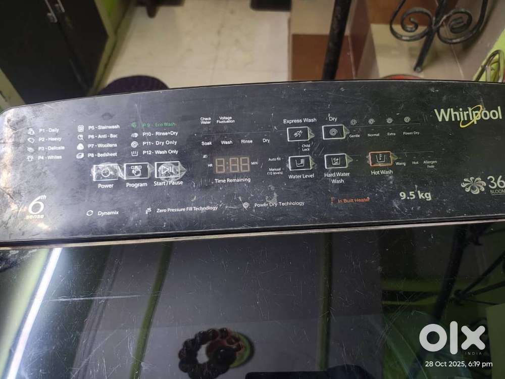 Automatica Washing Machine Whirlpool 9.5KG