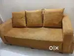 3 seater sofa with big pillows for sell for 8000