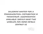 expe salesman with two wheeler needed  for a wholesale pharmacy in TVM
