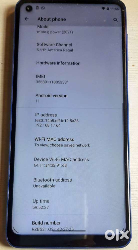 Motorola G power (2021) 64 GB 4GB RAM