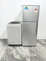 Samsung double door refrigerator and Samsung topload washing machine