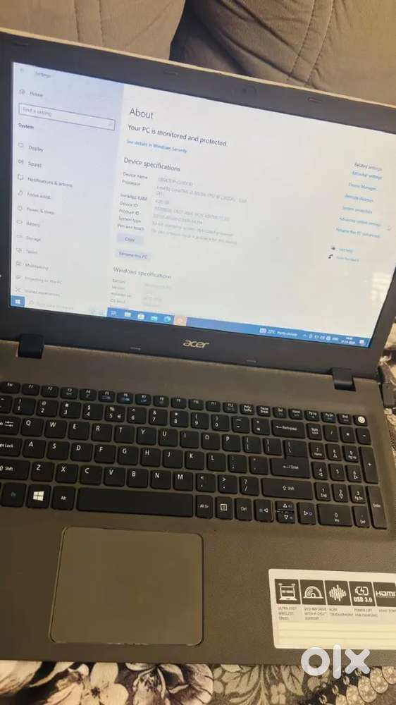 Acer Laptop – Intel i3  4GB RAM  1T HDD  Good Condition