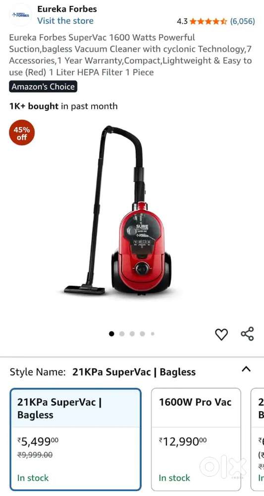 Vacuum Cleaner 1600W
