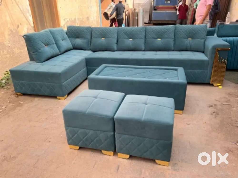 Super discount buy new sofa 8499, L size sofa 13990/-EMI on bajaj