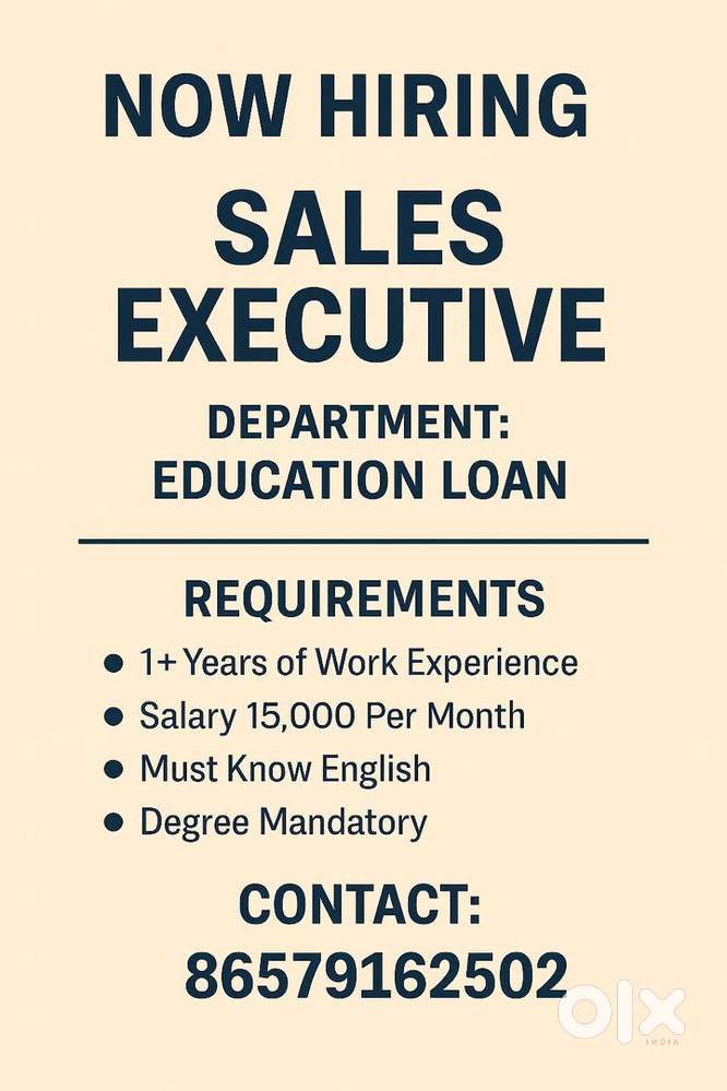 Sales Executive Required