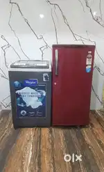Whirlpool washing machine & lg 5 Star ratings refrigerator available**