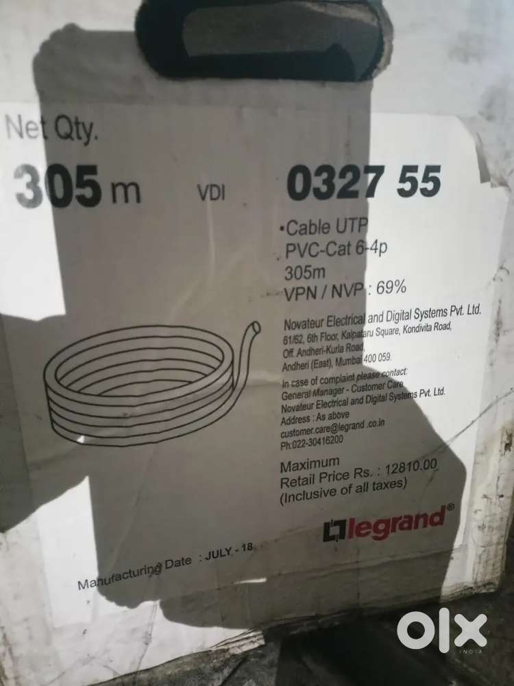 Legrand Cat6 cable outdoor