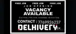 Job vacancy available