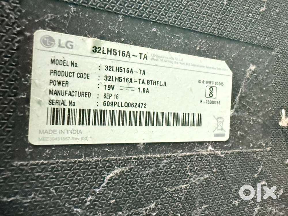 LG TV model (32LH516A - TA)