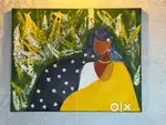 Hand Painting With Acrylic On Canvas - Grace in Bloom