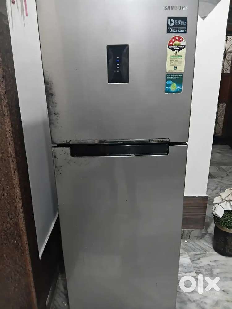 Samsung Grey Double Door Refrigerator - Excellent Working Condition