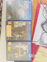 PS 4 games CD’s - 3 games - God of war , uncharted , Last of us
