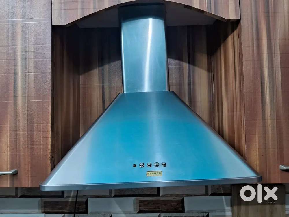 Faber stainless steel chimney in excellent condition - 23x18x24