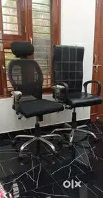 2 Office Chairs for Sale – Ergonomic + Executive (My Price: ₹6,500))