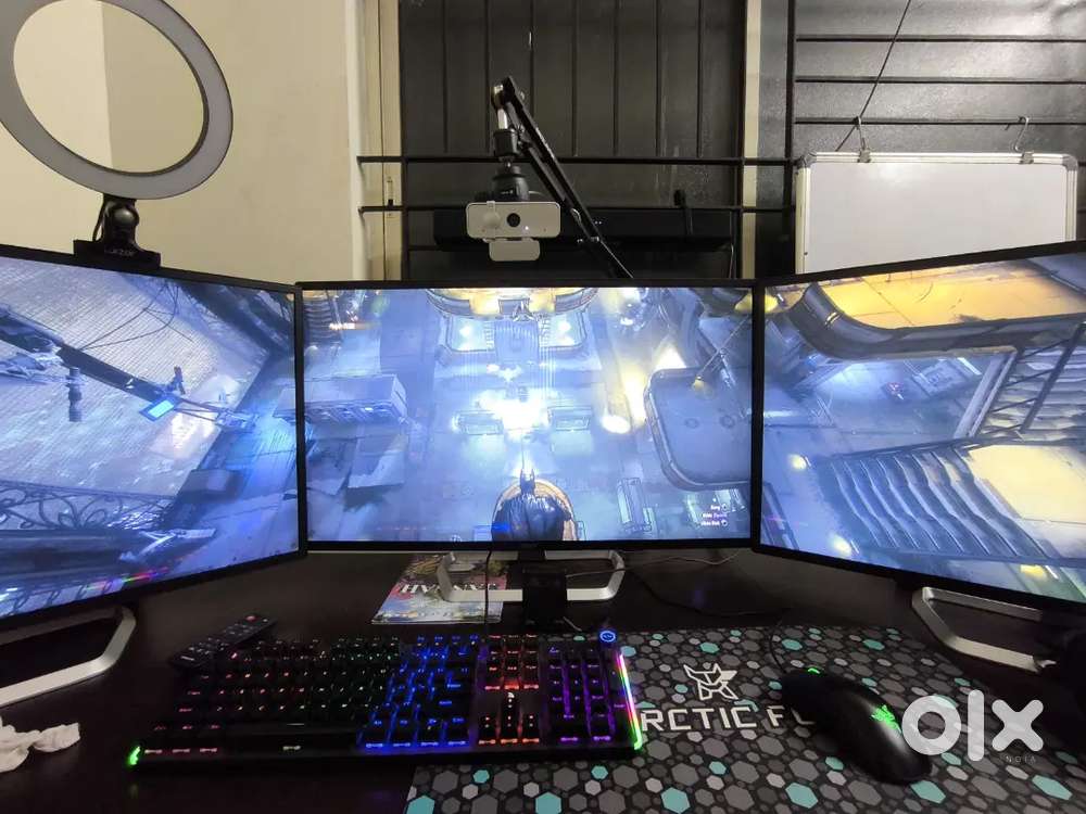 Three 32 inch Monitors