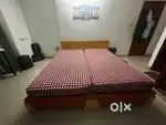 Double Bed with spring mattress (with mattress)