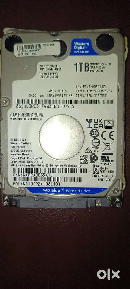 Laptop SATA HDD- 1TB