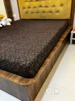 Complete wooden bed with waterproof ply size 6- 6 1/2ft