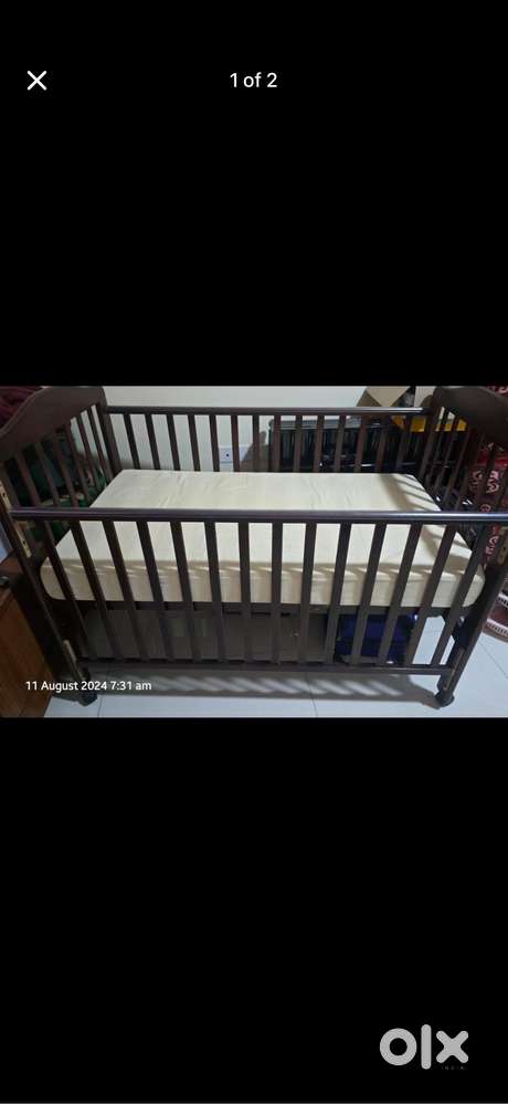Mothercare baby bed with mattress in good condition