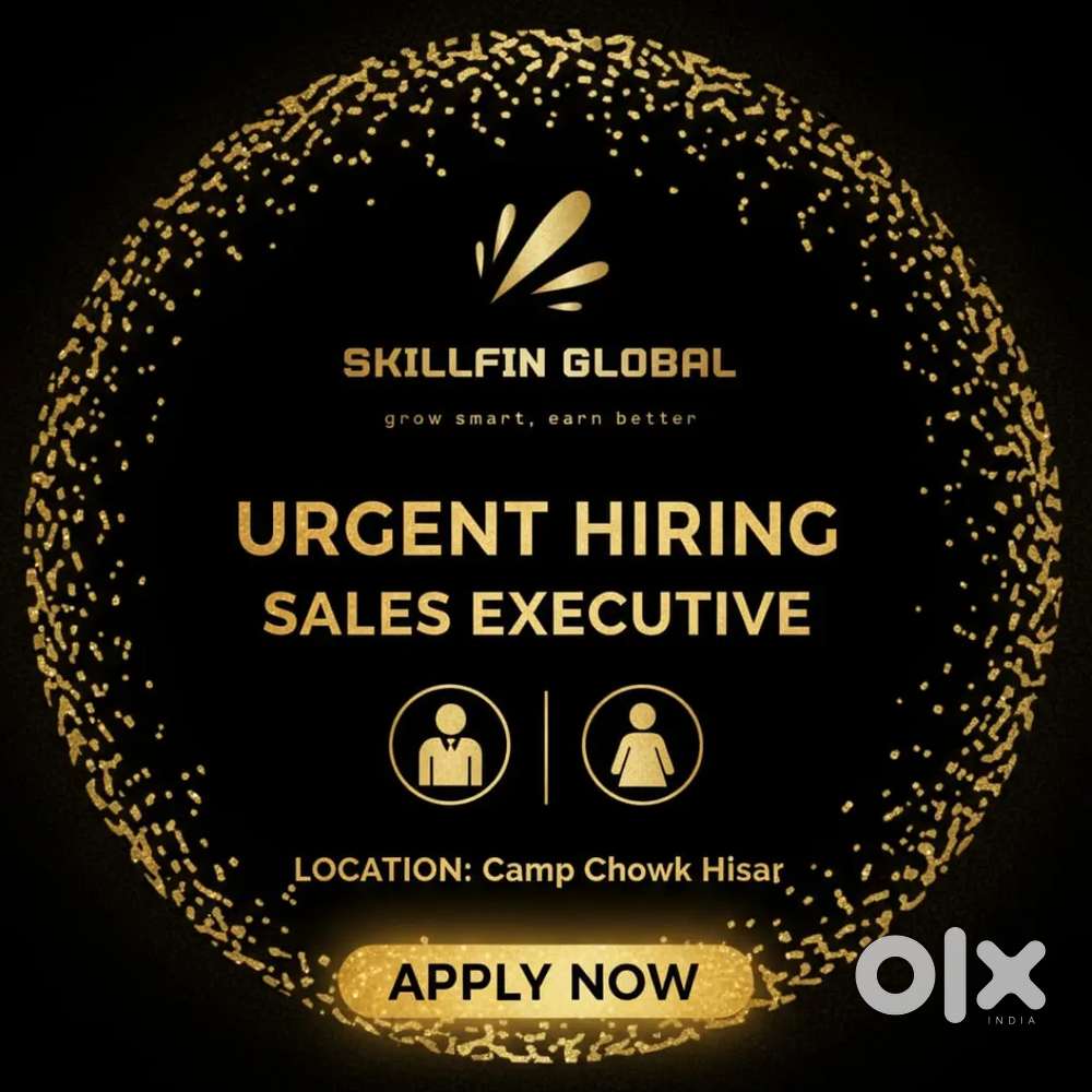 Urgent Sales Executive Needed  Male/Female Both Welcome