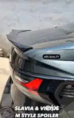 Slavia virtus lip spoiler abs plastic batman style gloss black