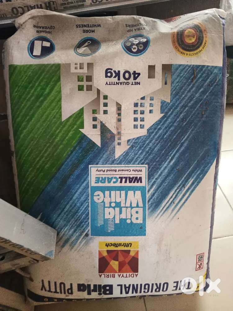 Hello viewers I want to sell Aditya Birla White Putty is 40kg bag