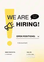 1 years tally prime experience,(preference to male staff)