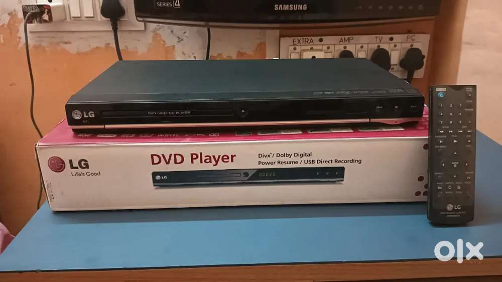 Lg ka dvd player is fully working with remote no any camlpant