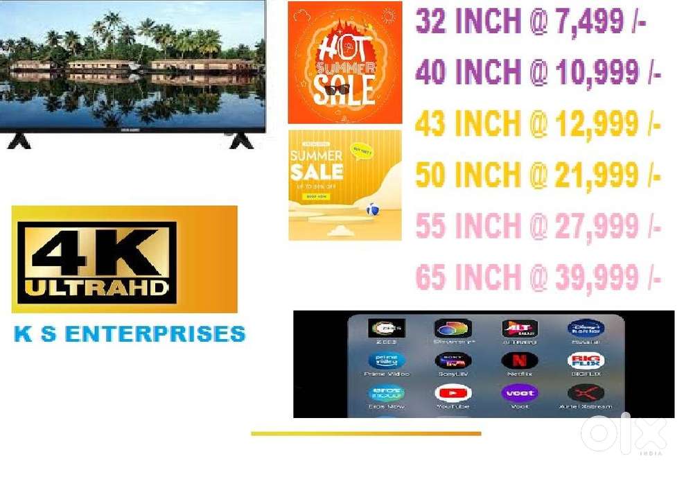40 INCH SMART LED TV @ 10,999 / -
