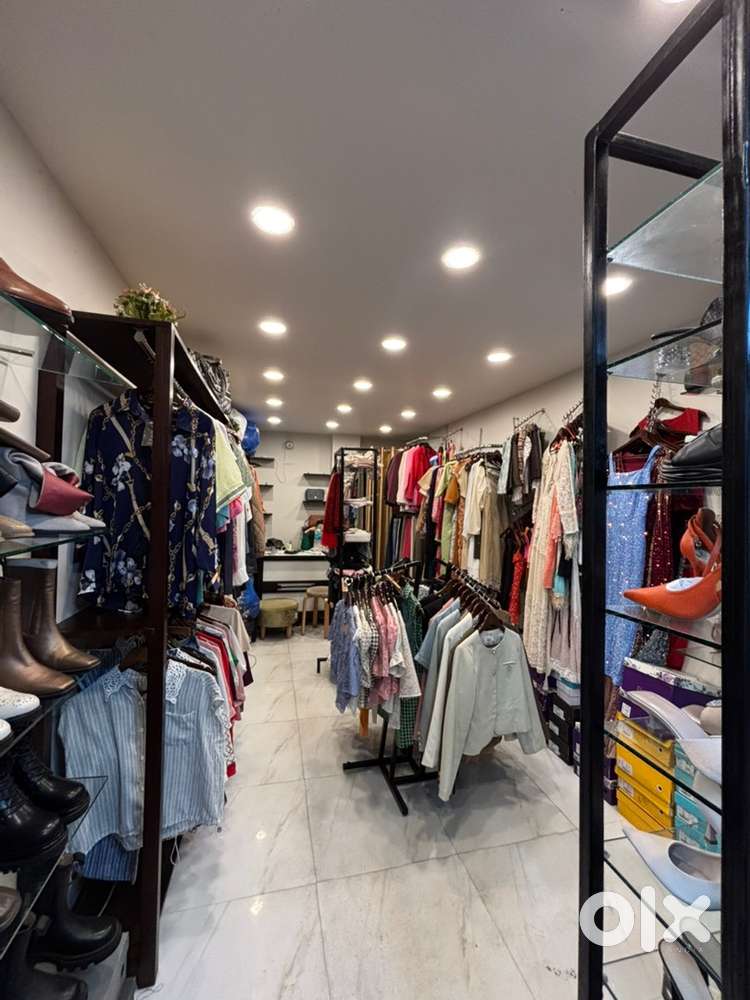 Full furnished shop consisting brand new clothes,shoes and accessories