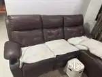 Sofa L shaped| Leather | Convertible Lounger Chair