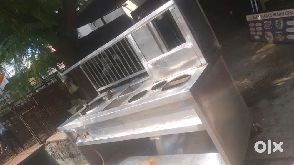 Commercial heavy duty stainless steel chaat and batasha counter