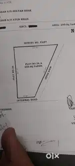 250 sqyrds plot for sale . 2 side road, main road plot,