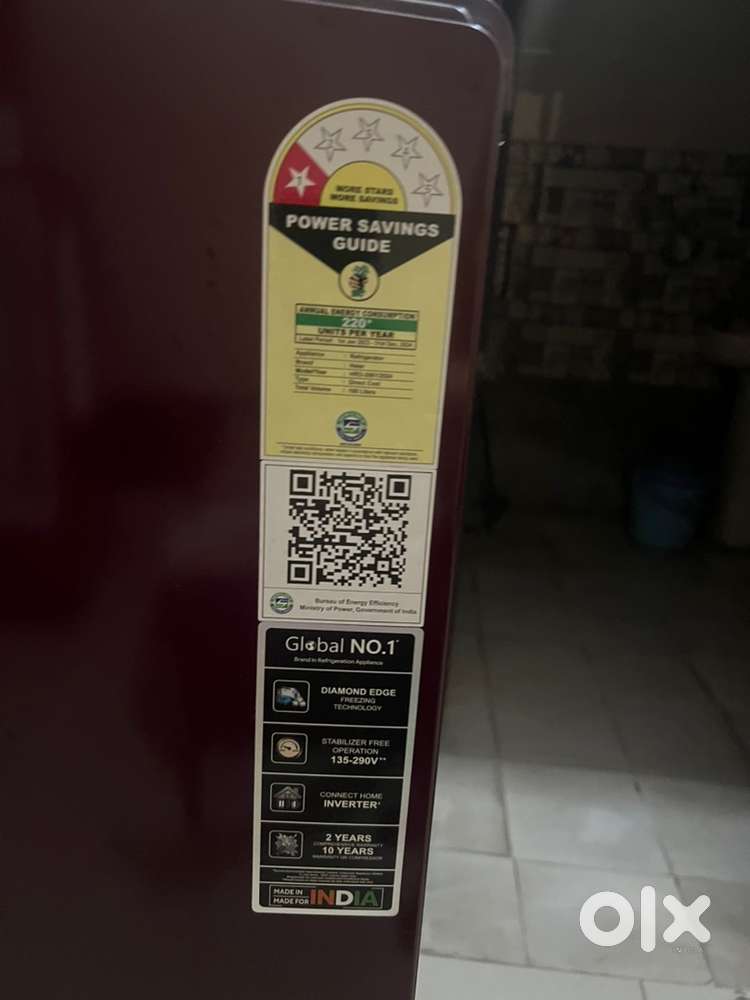 Haier fridge 220 litre
