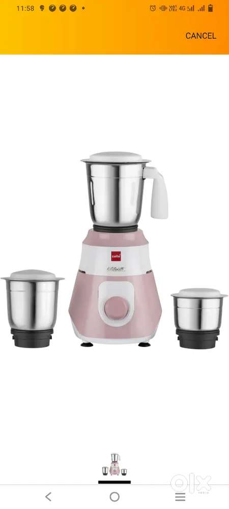 Cello mixer grinder 500watt
