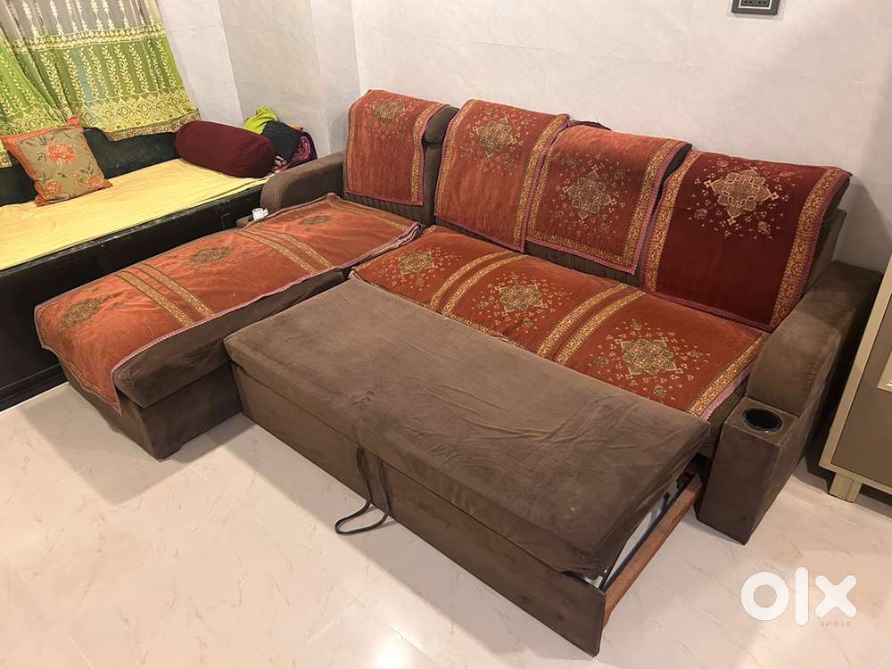 L Sofa cum bed