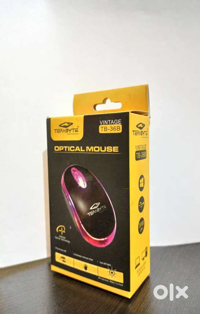 TERABYTE VINTAGE TB-36B OPTICAL MOUSE