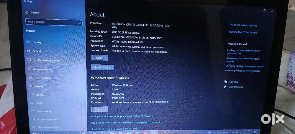 Acer laptop i3