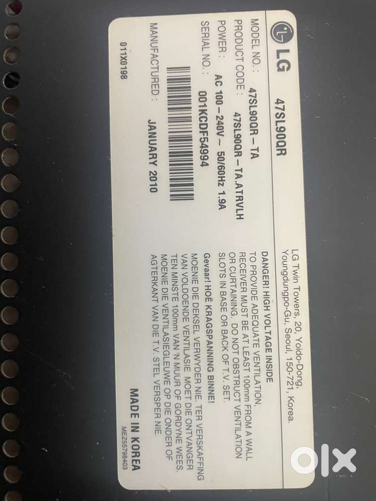 Lg 47 inch LED TV