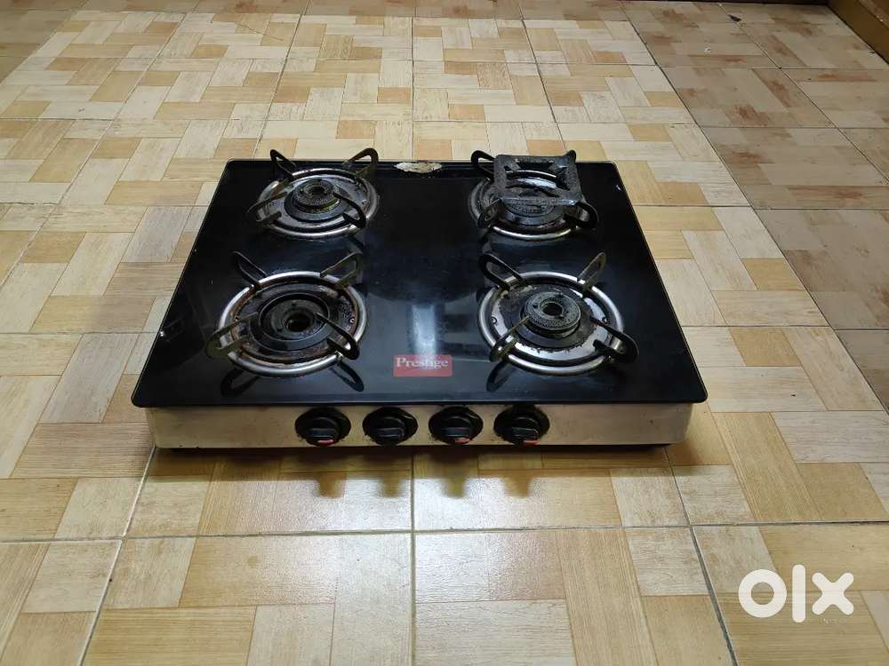 Prestige glass stop four gas burner for sale